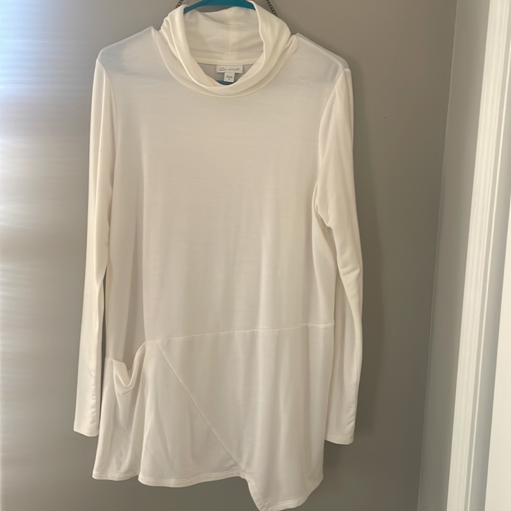 J.Jill luxe tencel ivory tunic